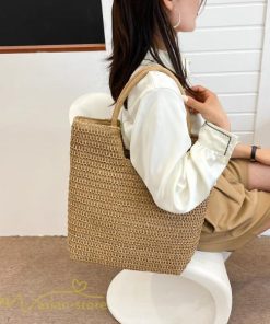 女性用バッグ | カゴバッグ ハンドバッグ ストローバッグ トートバッグ 夏バッグ 手持ち 大きめ 高級感 可愛い おしゃれ かごバッグ 夏 軽量 大容量 手提げ