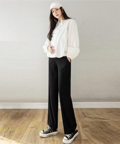 パンツ レギンス | マタニティパンツ レディース パンツ ボトムス 着痩せ マタニティウェア 大きいサイズ ウエスト調整 ポケット リブ 体型カバー 無地 日常感 新作 春 おしゃれ