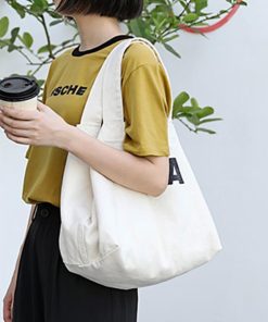 トートバッグ | ロゴ キャンバス 韓国風