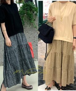 マキシ | ワンピース ドッキングワンピース レディース 長袖 2way ニット 大きいサイズ 30代 40代 50代 体型カバー カジュアル 上品 フレアワンピース 通勤通学 重ね着風