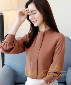 在庫ある | 短納期シフォンブラウスレディース 無地シャツ ビジネスブラウストップス オフィスフォーマルシャツブラウス 薄手 春夏衣装 通学通勤 エレガント 着痩せ OL