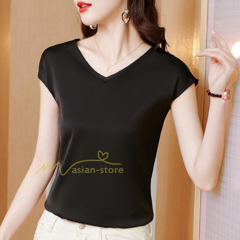 tシャツ・カットソー | Tシャツ レディース チュニック 春 夏 春夏 チュニックTシャツ カットソー 半袖 20代30代40代50代 ママ シンプル カシュクール お出かけ カジュアル インナー