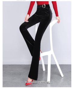 チノ・テーパード・ジョガー・スキニーパン | ロングパンツ レディース パンタロン ハイウエスト ベルベット 裏起毛 ストレート 着痩せ 通勤 OL ワイド 送料無料 オフィス 美脚ライン オシャレ ゆったり