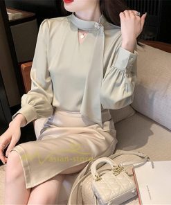 シャツ・ブラウス | シャツ ブラウス 秋冬 レディース スカーフタイ きれいめ フォーマル 春 長袖 春夏 フェミニン 20代30代40代 カジュアル エレガント 通勤通学 お出かけ 着痩せ