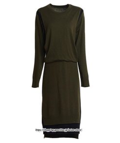 マキシ | ニットワンピース レディース 30代 40代 50代 秋冬 膝丈 切り替え きれいめ 厚手 上品 オシャレ 通勤 着痩せ 体型カバー 長袖 マキシワンピース 大きいサイズ