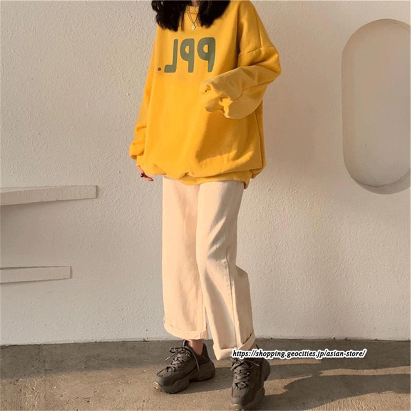 パーカー | トレーナー レディース プルオーバー クルーネック 長袖 トップス Tシャツ スウェット ゆったり 秋冬 トップス カジュアル 練習着 春 ルームウェア