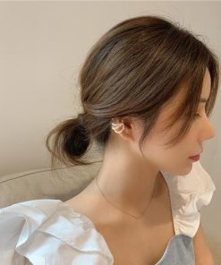 その他アクセサリー | フェイクパール イヤリング きれいめ レディース 韓国ファッション チェーン イヤーカフ キャッチ 片耳用 アクセサリー マグネット