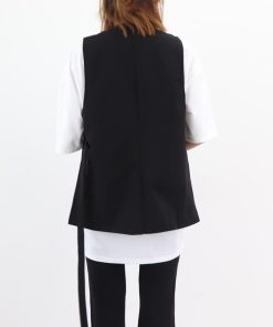 ベスト | ジレ 前開き ノースリーブ 春秋