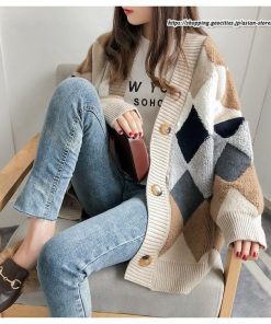 カーディガン | ニットレディース アウター ニットアウター 羽織り フロントボタン ボリューム感 大きめ ゆったり 20代30代 ミドル ゆるシルエット