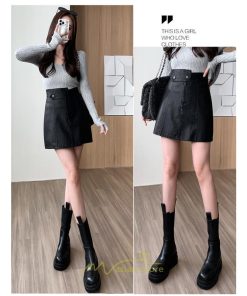 スカート | ミニレディース Aライン タイト フェイクレザー 脚長効果 シンプル ショート丈 カジュアル 着回し オシャレ 通勤 新作 お出かけ