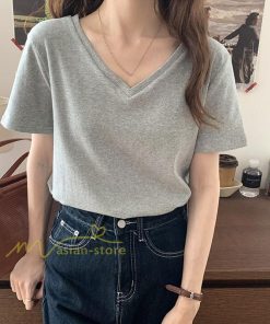 tシャツ・カットソー | Tシャツ レディース 春夏 トップス カットソー 半袖 『ゆるっとシンプルVネックTシャツ』 通勤通学 カジュアル 着痩せ 着回し お出かけ 20代30代40代50代 上品