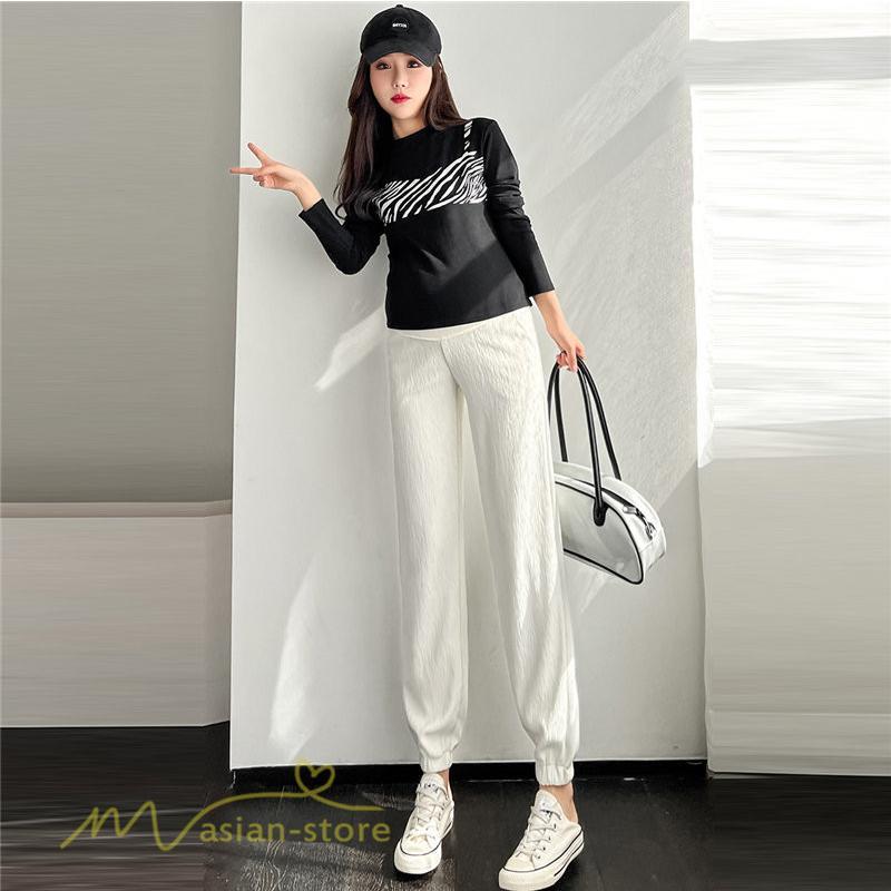 パンツ レギンス | マタニティパンツ レディース テーパードパンツ 着痩せ 無地 大きいサイズ 産前 ウエスト調整 カジュアル お出かけ マタニティウェア 日常感 送料無料 妊婦服