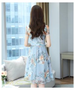 ミディアム | ワンピース レディース 半袖 膝丈 ミディアムワンピース 花柄 きれいめ おしゃれ カジュアル 大きいサイズ お出かけ 40代 フェミニン 上品 エレガント 30代