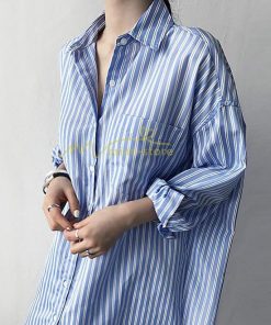 ミディアム | シャツ レディース シャツワンピース ロングシャツ 長袖 薄手 ポリエステル 秋 夏