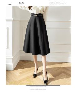 スカート | Aラインレディース 着痩せ 大人 カジュアル 秋冬コーデ 無地 40代 50代 大きいサイズ ひざ丈 膝丈 20代 ハイウエスト きれいめ 30代 大人