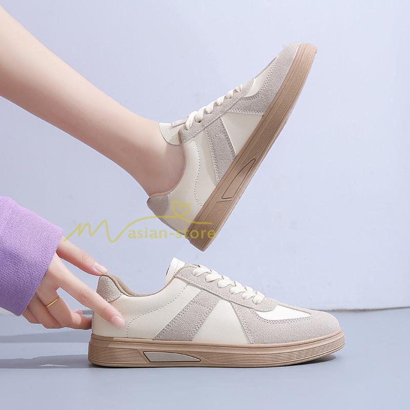 スニーカー | スニーカー レディース レディースシューズ ローカット 靴 フラットシューズ ぺたんこ ウォーキングシューズ Pu革 美脚 歩きやすい 厚底靴 厚底スニーカー
