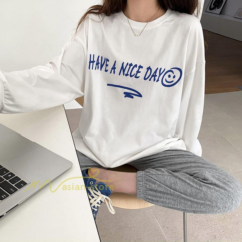 tシャツ・カットソー | カットソー レディース 長袖 春 Tシャツ レディース ゆったり ラウンドカット トップス 丸首 韓国ファッション 通勤通学 20代30代40代50代 カジュアル 夏物 快適