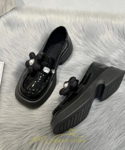 ローファー | 学生 女子 レディース 通学 通勤 学生靴 学校 軽量 花飾り 可愛い 上品 キレイめ 疲れにくい 痛くない 送料無料 フォーマル コンフォート