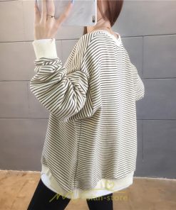 パーカー | 重ね着風トレーナー レディース 長袖 トップス カジュアル スウェット 丸首 プルオーバー ゆったり 抜け感 シンプル 大人 無地 ボーダー柄