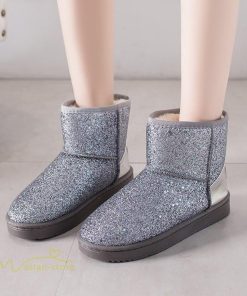 ショートブーツ | ムートンブーツ レディース ムートン 靴 秋冬 裏起毛 ボア ファー 暖かい 内ボア スノーブーツ カジュアル 防寒 雪靴 シューズ スノーシューズ