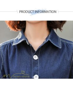 デニムワンピース | レディース デニム ワンピース マーメイド 長袖 秋 5分袖 カジュアル シャツワンピース カジュアル ロング丈 レトロ風 ポケット 着痩せ