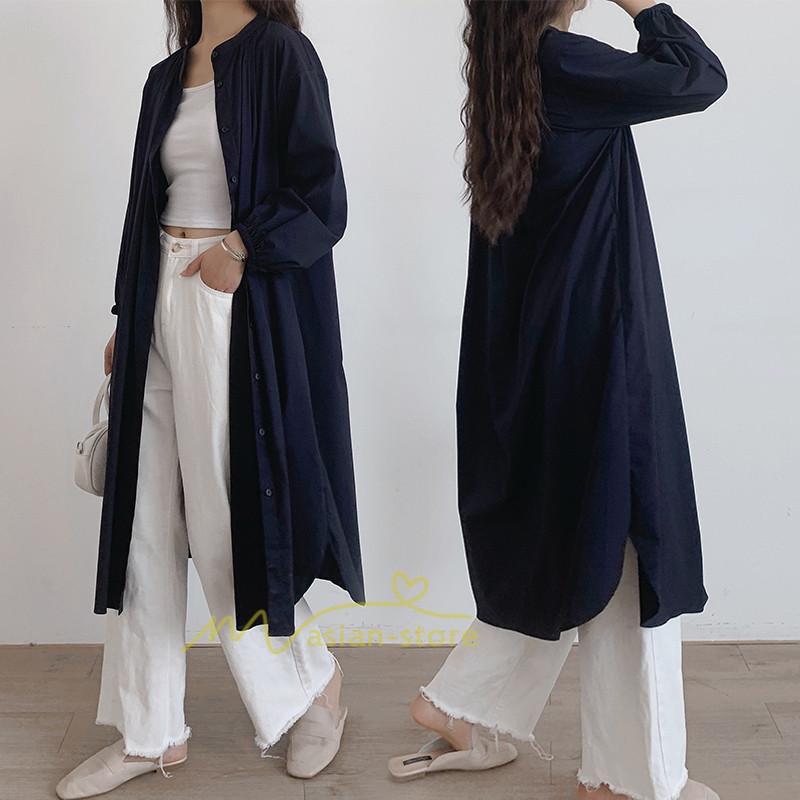 マキシ | 新作 シャツ シャツワンピ アウター 羽織り 長袖 ロングシャツ ロング ワンピース 無地 レディース ファッション 40代 30代 カジュアル 20代 通勤 きれいめ