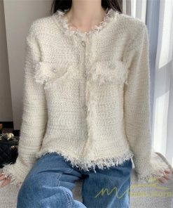 カーディガン | 2022秋冬ニットショート丈 アウター レディース ニットニット セーター 長袖 羽織り フロントボタン トップス 通学通勤 20代40代