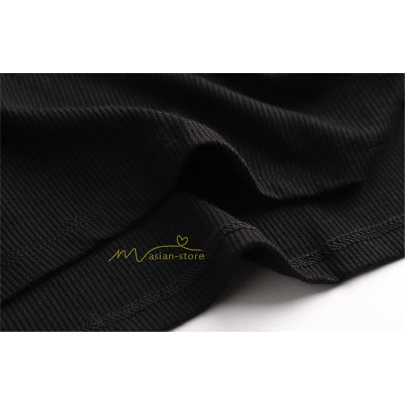 tシャツ・カットソー | カットソー レディース 長袖 春 シャツ 異素材 切り替え レース付き 透け感 20代30代40代50代 ハイネック インナー 着痩せ お出かけ カジュアル カシュクール