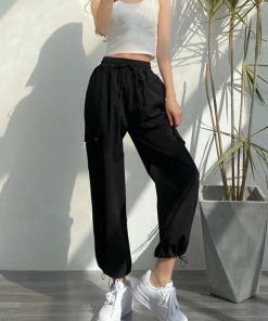 ワイドパンツ | ストリート風カーゴパンツ レディース