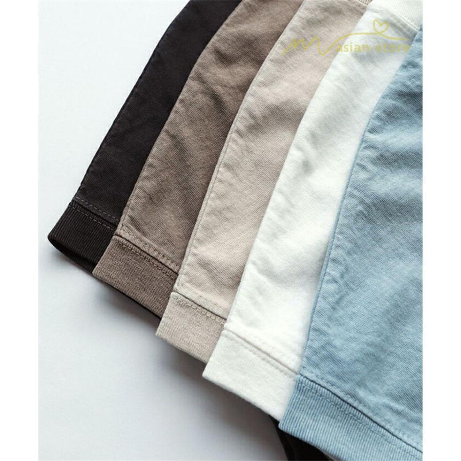 tシャツ・カットソー | Tシャツ Tシャツ レディース トップス ピグメント加工 フレンチスリーブ Tシャツ カットソー スリット 半袖 カジュアル 女性着 無地 普段 トップス シンプル