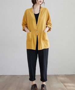 カーディガン | 羽織り レディース 秋服 ライトアウター Vネック 麻綿 無地 20代 30代 春 夏 秋 長袖 カジュアル 40代 50代 秋コーデ 秋かわいい