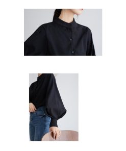 シャツ・ブラウス | シャツブラウス レディーストップス パフスリーブ 可愛い ビジネスカジュアルウェア エレガント 通学通勤 柔らか つや消しシャツ S L M 2020秋冬 XL 4色