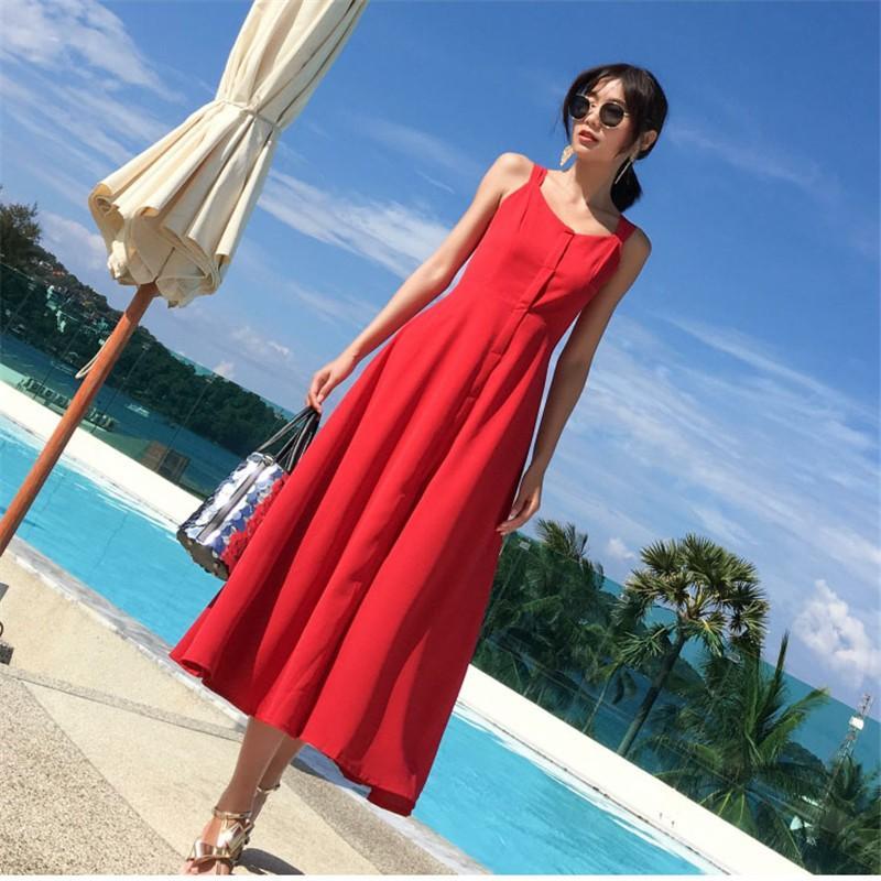 マキシ | ロングワンピース 2020春夏 キャミワンピ レディース マキシ丈ワンピ リゾートワンピース 背中見せ 海旅行 フレアワンピース セクシー XL 無地 L S M