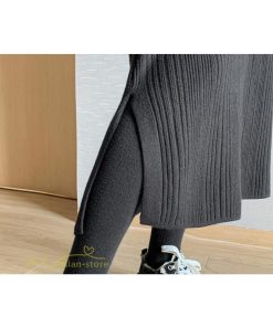 スカート | ニットマタニティウェア レディース 秋冬 コーデ 裾口スリット 妊婦服 産前産後 ハイウエスト マタニティスカート 大きいサイズ ゆったり ウエスト調整