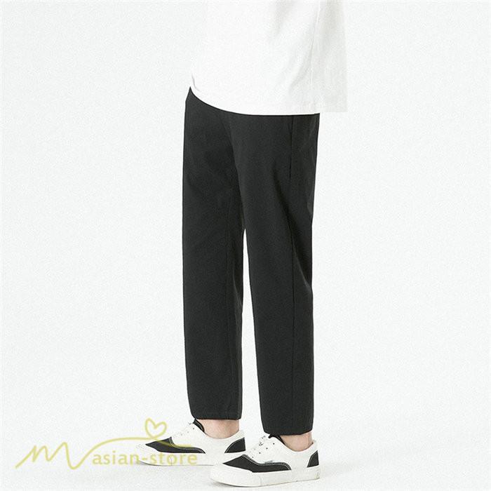 チノパン | テーパードパンツ メンズ パンツ 無地 ロング 薄手 サマーパンツ 着痩せ 上品 大きいサイズ ウエストゴム メンズパンツ 春 夏 秋 メンズスタイル お出かけ