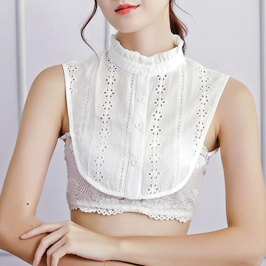 その他小物 | シャツスタイル 小物 つけ襟 重ね着 立ち襟 レディース フリルネック ファッション