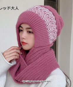 レディース | ニット帽 マフラー付き キッズ 親子 帽子 秋冬 子供 大人 家族 おしゃれ かわいい 防寒 プレゼント スキー 暖かい 厚手
