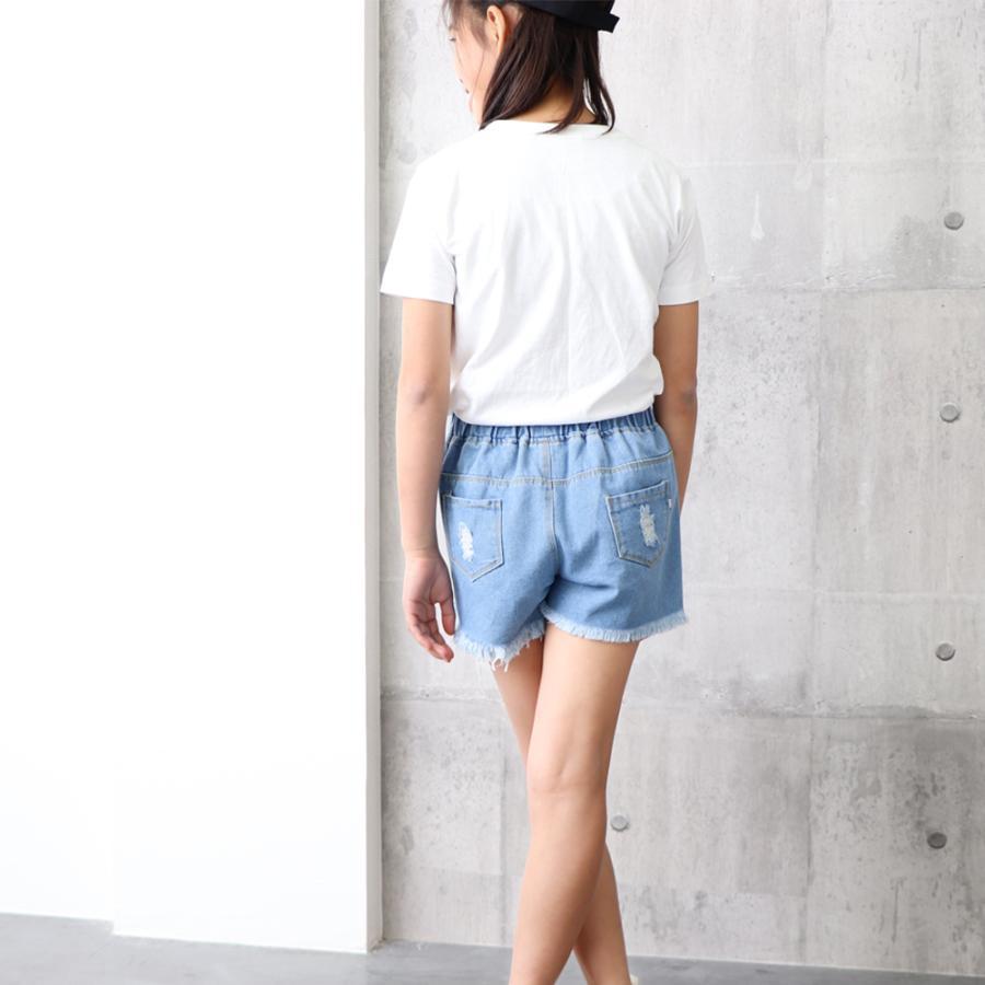 (子供)その他 | キッズ ダメージ デニムショートパンツ