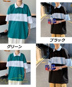 Tシャツ | ポロシャツ メンズ トップス シンプル メンズスタイル ポロ 夏新作 半袖 大きいサイズ 上品 カジュアルシャツ 英字 メンズファッよん 夏 カッコウイイ