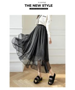 スカート | ロングレディース お花見 レディース チュール体型カバー おしゃれ 無地 可愛い カジュアル 30代 40代 20代 50代 韓国風