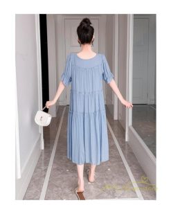 ワンピース | マタニティ ママ服 シフォン マキシレディース 産前 産後 マタニティ服 薄手 無地 マタニティウェア キレイめ お出かけ