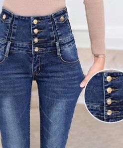 スキニーパンツ | ジーパン 脚長 スキニーデニムパンツ ジーパン ハイウエスト 無地 レディース 細見え ストレッチ デニムジーンズ