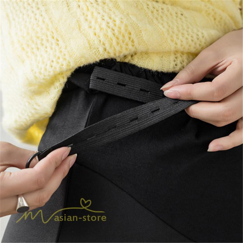 スカート | マタニティレディース 裾口スリット 上品 マタニティウェア 春 夏 大きいサイズ 無地 ウエスト調整 産前産後 マタニティ 妊婦服 妊婦 通勤