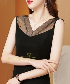 キャミソール タンクトップ | タンクトップ レディース 春夏 インナー トップス ノースリーブ Vネック Vネックタンク レース付き カシュクール 上品 お出かけ 20代30代40代50代 快適 ママ