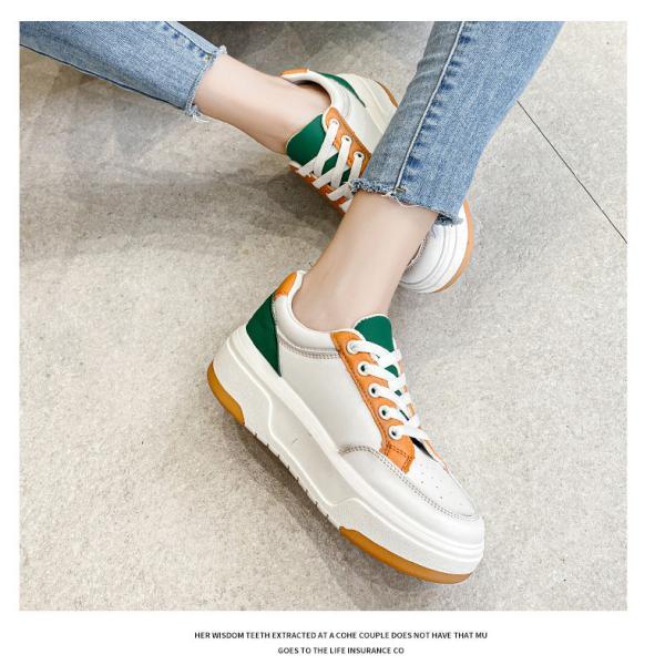 スニーカー | レディースシューズ レースアップ ローカット 厚底靴 履きやすい フラットシューズ ローカットシューズ カジュアルシューズ