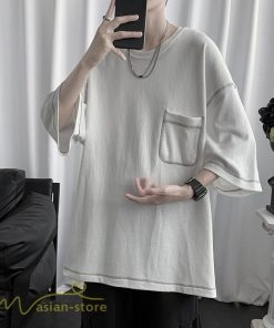 Tシャツ | 半袖メンズ カットソー ゆったり 半袖 カジュアル おしゃれ カジュアル 夏新作 体型カバー シンプル 30代 カッコウイイ ポケット 20代 無地