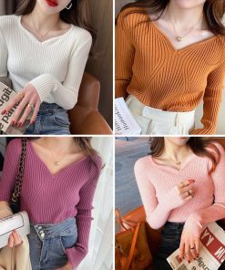 ニット・セーター | リブニットトップス レディース 大人秋服