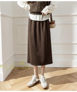 スカート | レディース 無地 カジュアル ひざ下丈 きれいめ 秋冬コーデ エレガント 通勤 通学 20代 Aライン40代 30代 ウエストゴム 50代 ゆったり