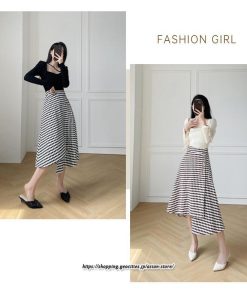 スカート | ロングきれいめ レディース ロング丈 Aライン 20代 30代 40代 50代 秋 冬 千鳥格柄 細見え 可愛い ハイウエスト お出かけ 高見え