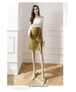 スカート | レディース ひざ丈 膝丈 オシャレ カジュアル Aライン スリット キレイめ 着痩せ 2022新作 通勤 通学 50代 秋冬コーデ 20代 30代 40代